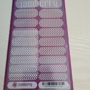 Full Sheet Jam Nail Wraps - Chevron on Clear